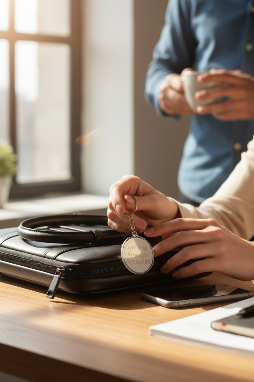 Llaveros de pareja pack x2 | Half of my deen is my KING & QUEEN