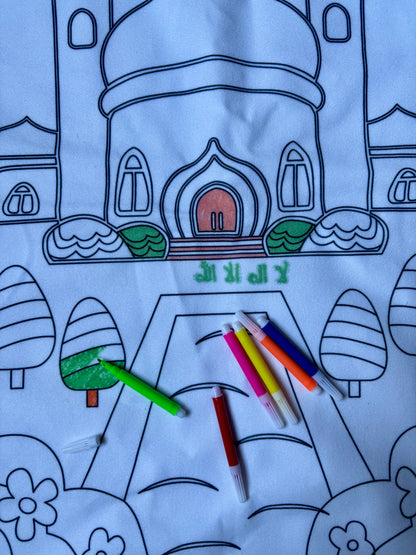 | Pack descuento x2 Alfombras de Rezo صلاة | Infantiles coloreables y lavables