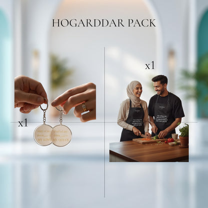 PACK DESCUENTO PAREJA | Llaveros y delantales |