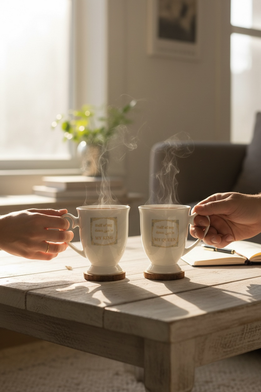 Tazas de pareja pack x2 | Half of my deen دين is my KING & QUEEN