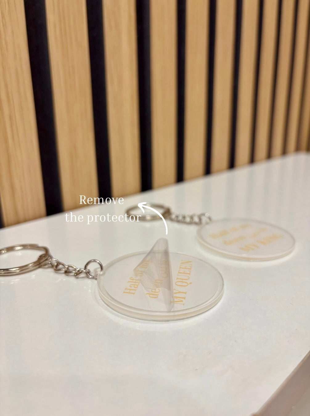 Llaveros para matrimonio | Half of my deen is my KING & QUEEN