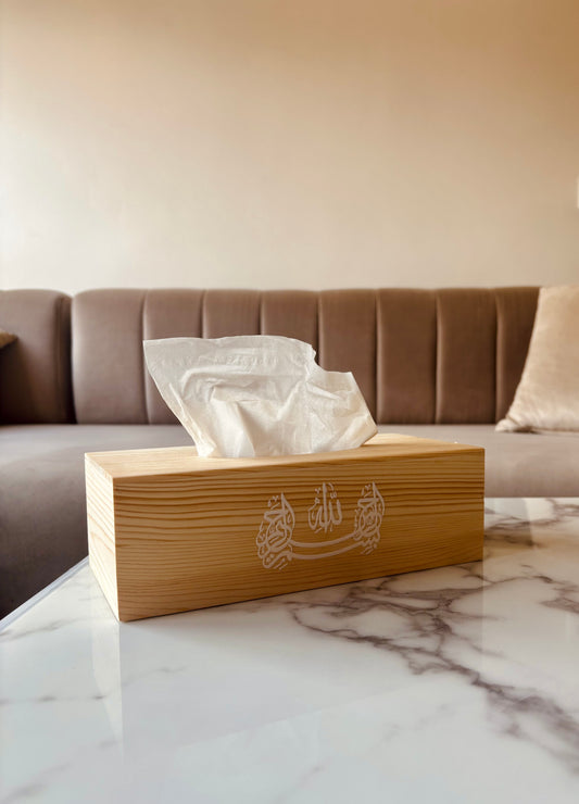 Pack Sakinah | Portapañuelos, velas de cera natural, incienso Noor y soporte de madera